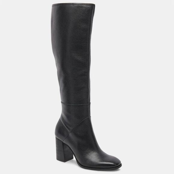Dolce Vita Fynn Knee Boots in Onyx Leather, Size 10M, New with Tag MSRP $260 - Picture 4 of 16